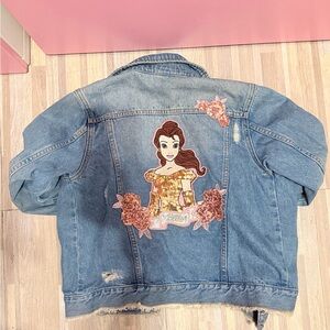 Disney Blue Jean Jacket with Belle Patch